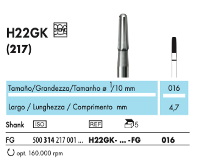 FRESA DE CARBURO C - 18