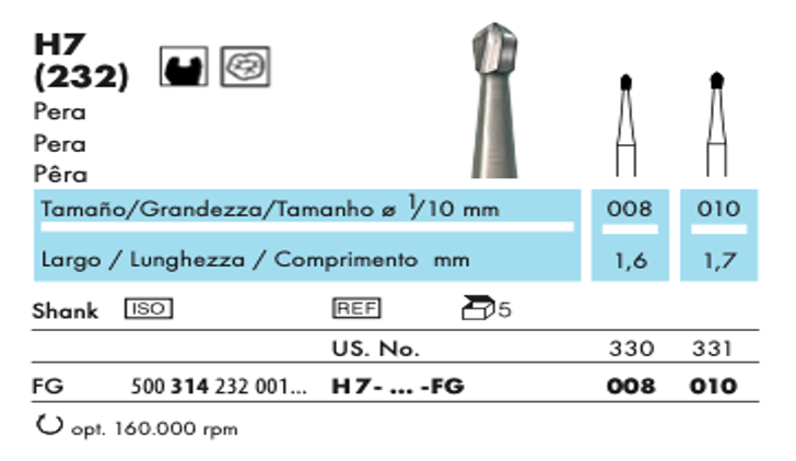 FRESA DE CARBURO C - 51