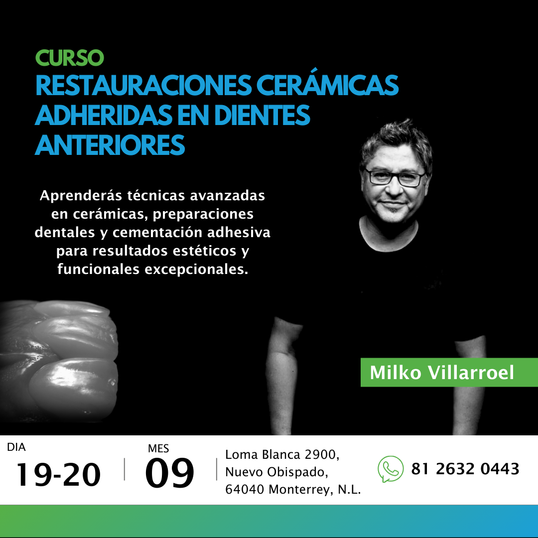 Curso de Restauraciones Cerámicas Adheridas en Dientes Anteriores